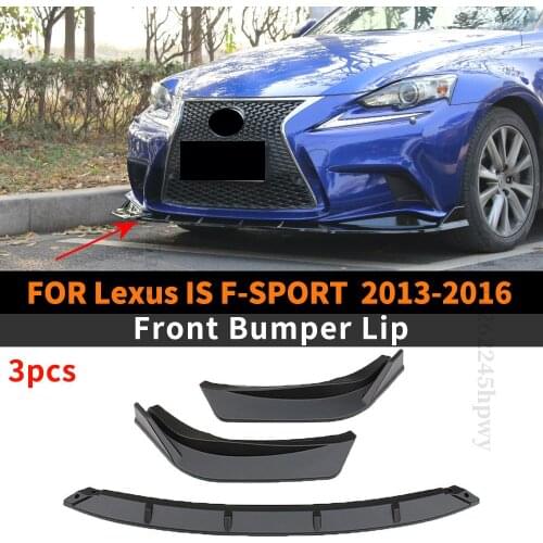 Front Bumper Lip Chin Tuning Splitter Trim Styling Facelift Body Kit Spoiler Decoration For Lexus IS F SPORT 2013 2014 2015 2016