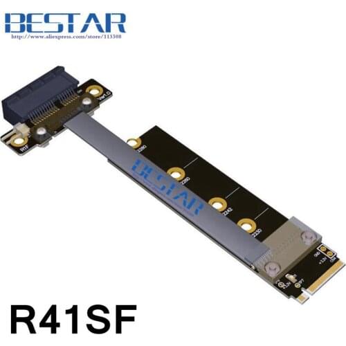 M.2 NGFF NVMe M Key 2230 2242 2280 To PCIe 1x Riser Card PCI-E Gen3.0 1x 10cm 20cm 30cm 1ft 2ft For 1050ti 1060ti 1080ti RX580