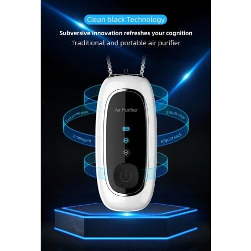 Portable Negative Ion Air Purifier Odor Deodorizer Durable Remove Dust Smoke Removal Formaldehyde Household Use with Necklace