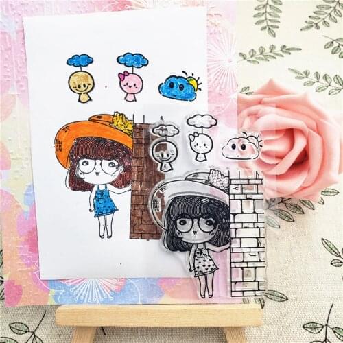 Sunny Dolls Transparent Clear Silicone Stamp Seal for DIY Scrapbooking Photo Album Decorative Rubber Stamp Card Making