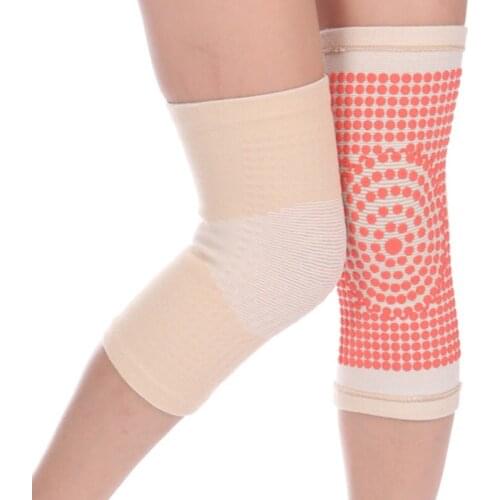 Arthritis Joint Pain Relief And Injury Recover Self Heating Knee Support Anti-slip Elastic Knee Pads Knitted Knee Brace Warm