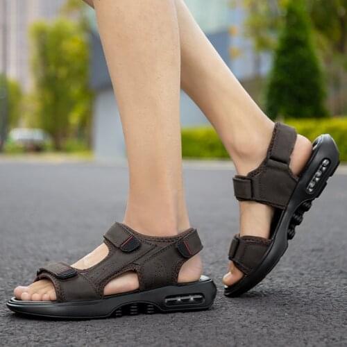 Rasteira sandalia cuire sandali work couple Man sandale ete heren big male transpirables sandles for sandel wear shoes sandal