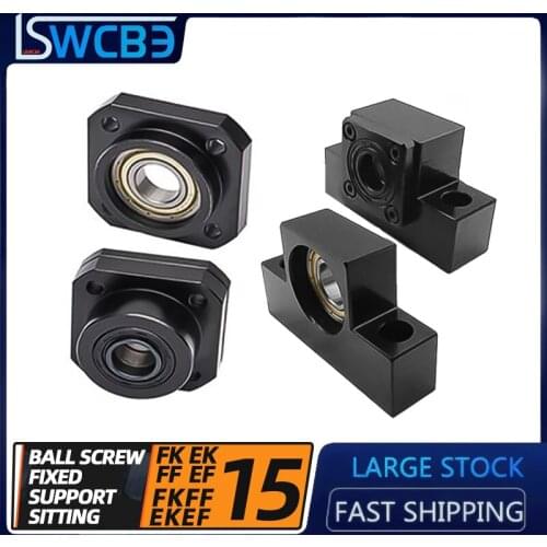 Ball Screw End Support Unit Series linear bearing blcok EK15/EF15/EKEF15/FK15/FF15/FKFF15 for linear rail SFU ball screw