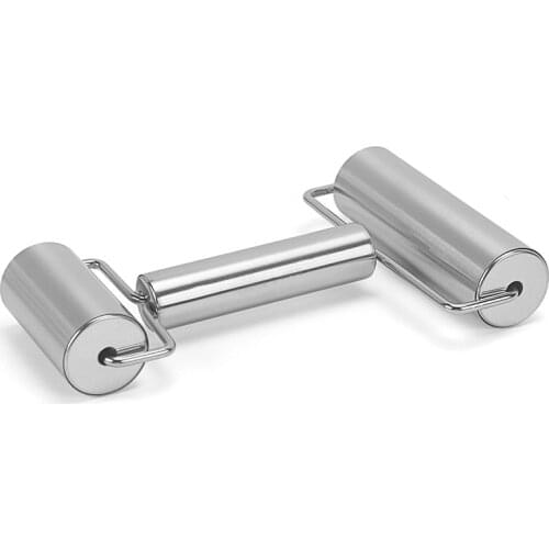 Rolling Pin Double Head Roller Stainless Steel Heat Resistant Kitchen Utensils for Baking Pizza Pastries Cookies Tool PI669