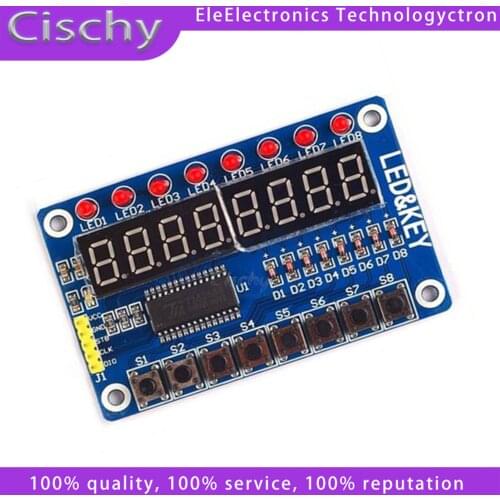 TM1638 Module Key Display For AVR Arduino New 8-Bit Digital LED Tube 8-Bit