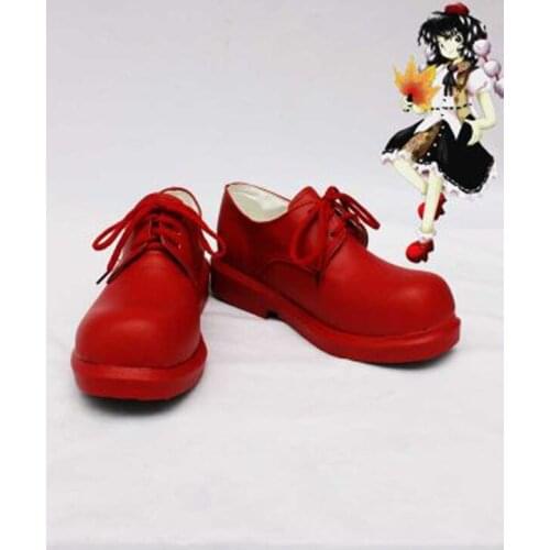 Touhou Project Aya Shameimaru Red Cosplay Boots Shoes Anime Party Cosplay Boots Custom Made for Adult Women Shoes