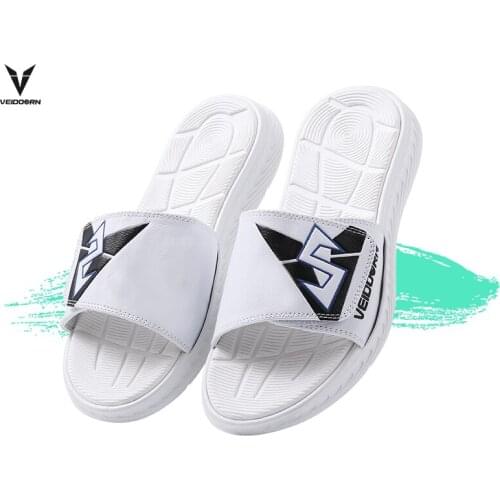 Adjustable Size Outdoor Slippers For Men Women Thicker Home Bathroom Bath Velcro Design Sandals Slipper Anti Slip