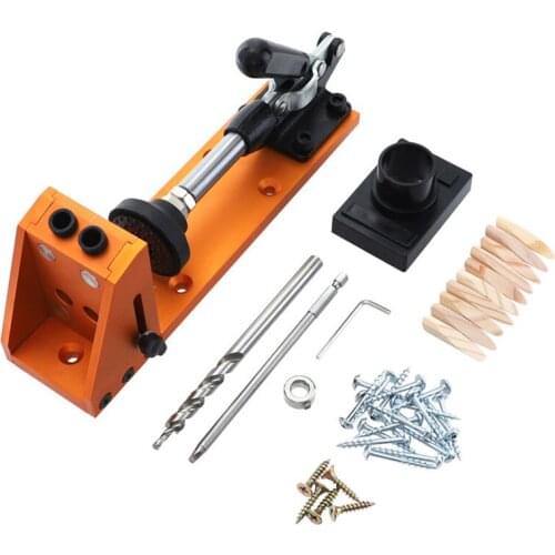 Woodworking angle hole device 9.5mm aluminum alloy with base vacuum device Woodworking drilling hole punching locator