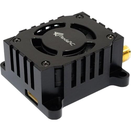PandaRC VT5804 V3 5.8G 1W Power Switchable Long Range FPV Video Transmitter VTX 7-28V Built-in Cooling Fan for RC FPV Racing