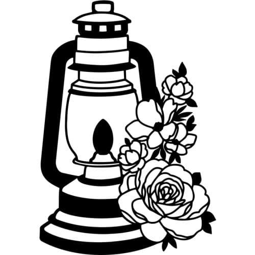 Miss Vintage Flower Lamp Metal Cutting Dies For DIY Light Scrapbooking/Card Making/Kids Fun Decoration Supplies