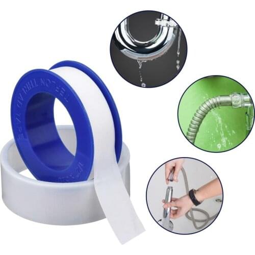 10 Roll Joint Plumbing Fitting Thread Seal Tape PTFE Raw Material Tape Plumbing Fittings Water Sealing Tape Waterproof Leakproof