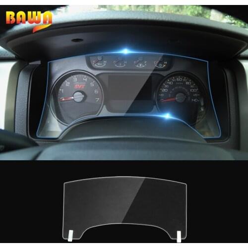 BAWA Car Instrument Dashboard Panel Screen Protective Nano Film Accessoroies For Ford F150 Raptor 2009-2014