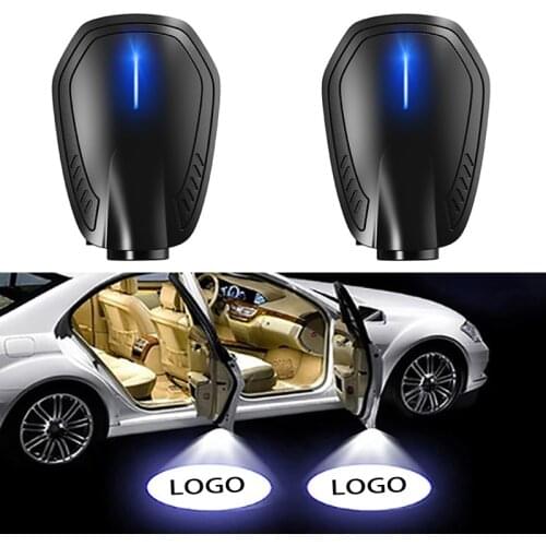2pcs Car Door Logo Light Welcome Lamp Laser Light Universal Wireless Projector Light Atmosphere Car LED Decoration Night Light