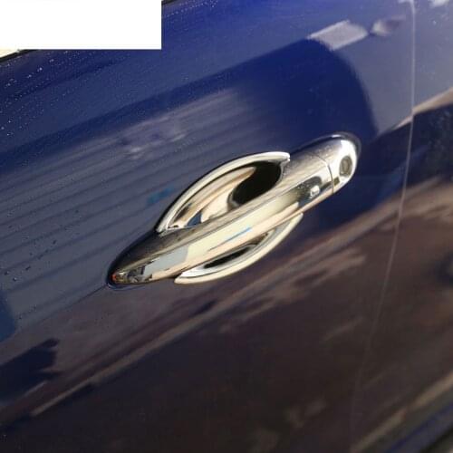 ABS Chrome For Maserati Levante Ghibli Quattroporte 2014-2018 ABS Exterior ABS Polish Door Bowl Cover Trim Auto Parts 4Pcs