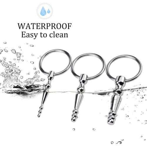 6mm/8mm/10mm Stainless Steel Urethral Sound Plug Urethral Stimulation Dilator Couple Foreplay Flirt Adult Sex Toy