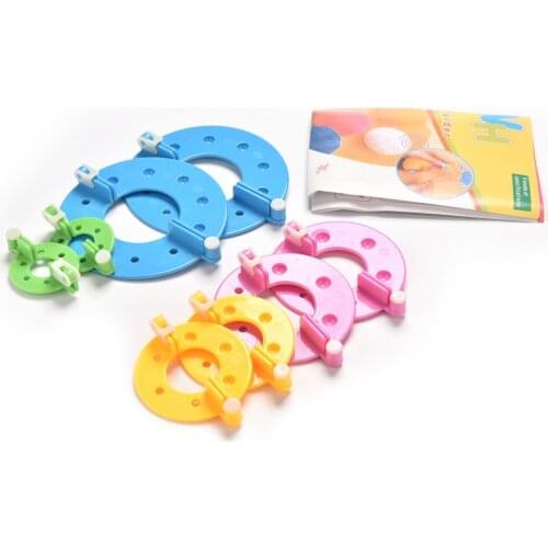 8pcs Appareil Bommel Pom Pom Maker Clover Fluff Ball Weaver Needle Craft Knitting Tool DIY needlework fun and Easy Pompon Set