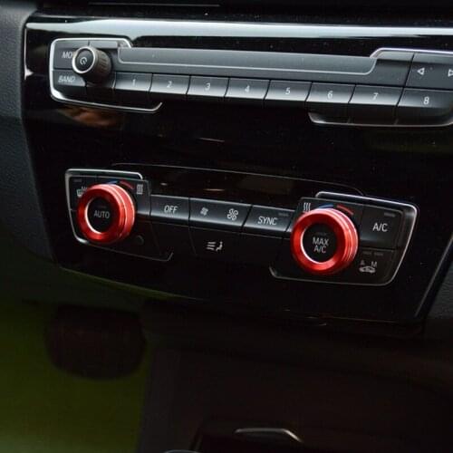 Auto Center Console Air Conditioner Knob Cover Trim For BMW X1 F48 2 series F45 Car Styling Interior Modified Accessories Sequin
