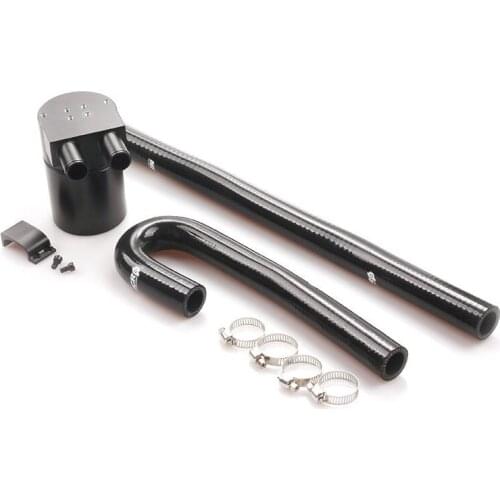 1Set Car Racing Universal Aluminum Alloy Reservior Oil Catch Can Tank For BMW N54 E90 E92 E82 2006-2010 With Silicone Hoses OCC