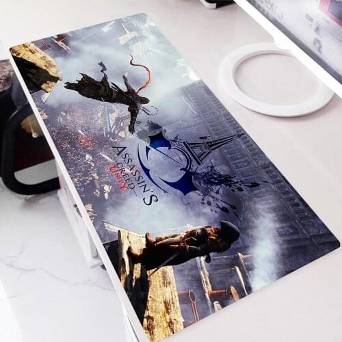 Large Mouse Pads Speed Version Mousepad for Gamer Gaming Non-slip Mousepad Play Mat Rubber Keyboard Table Pad Assassins Creed