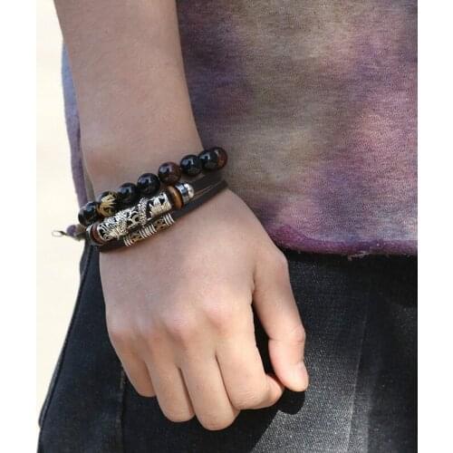 CIBOCIBO Dragon Bracelet Men Luxury Leather Wristband Bracelet Men Braided Trendy Fashion Men Gifts High Quality Pulsera Hombre