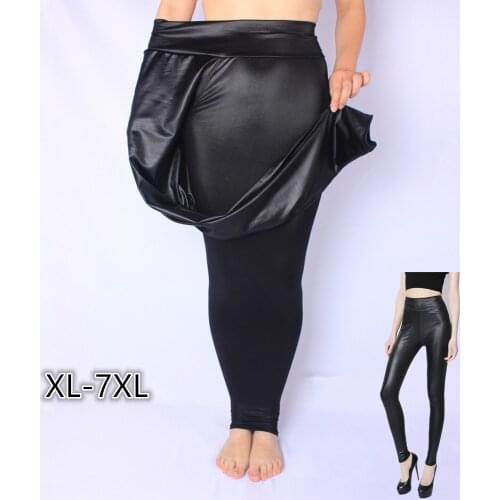 Spring Autumn Woman Pants Sexy High Waist Leggings Women Trousers Plus Size Clothing 7XL Femme Pantalones Mujer Fashion Black