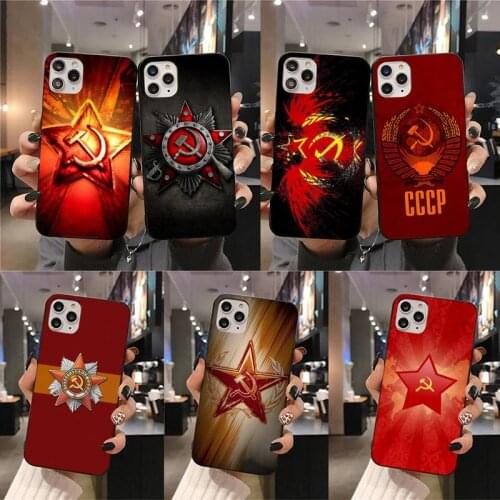 Soviet Union USSR Flag Phone Case for iphone 12 pro max mini 11 pro XS MAX 8 7 6 6S Plus X 5S SE 2020 XR case
