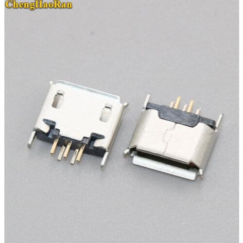 ChengHaoRan Micro mini USB 5pin female seat 180 degrees jack 5P Direct plug-in mini Micro USB Jack connector
