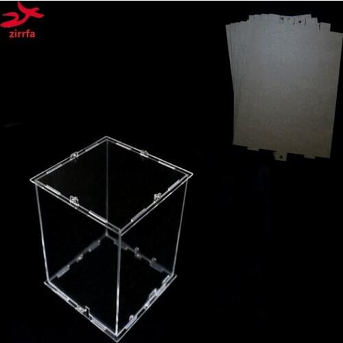 DIY 3D 4S mini LED Light cubeeds Acrylic case- note: box only with the use of our 3d4 ,size is 8x9x h12 cm