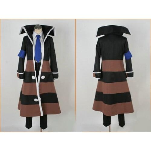 Pocket Monsters Nobori Emmet Kudari Halloween Cosplay Costume Coat+shirt+pant+tie+hat+armband F008