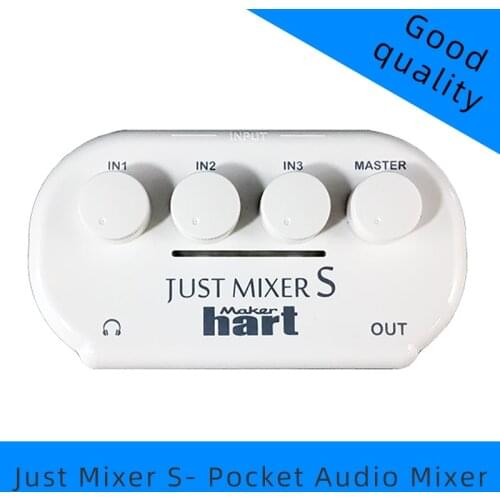 JUST MIXER S - Mini 3 Channel Audio Mixer