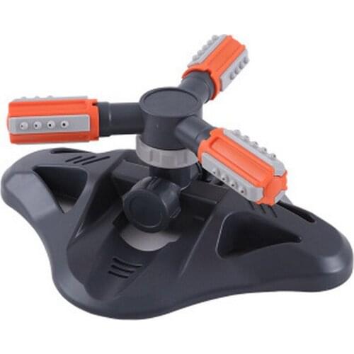 Multifunctional Lawn Sprinkler 360 Degree Automatic Irrigation Rotating Plastic Three-prong Sprinkler Agricultural Garden Tools