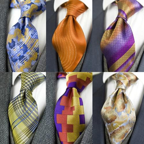 Classy Paisley Floral Checked Stripes Dots Multicolor Mens Tie Neckties 100% Silk Jacquard Woven Free Shipping Suit Gift For Men
