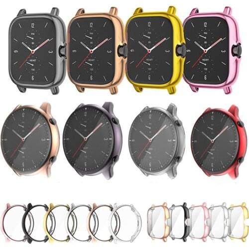 Soft TPU Screen Protector Case for Huami Amazfit GTR/GTS 2 2e Cover GTR /GTS2 Lightweight Bumper Flexible Shell Accessories