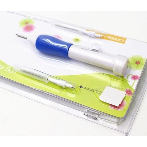 Punch Needle Craft Set Poke Fun Needle Tool For Embroidery With 3 Needles ,Knitted Tools