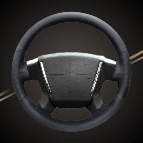 Car Braid On The Steering Wheel Cover for Dodge Caliber 2008-2011 Dodge Avenger 2007 Auto Braiding Covers Interior Accessories