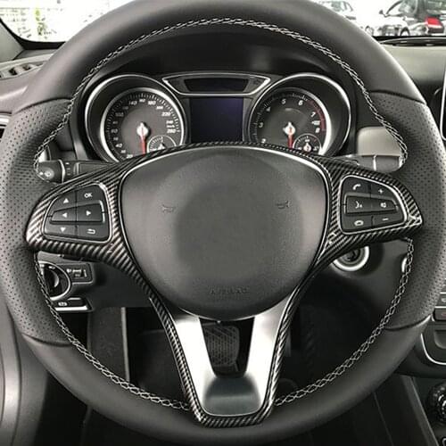 Car Steering Wheel Frame Trim For Mercedes Benz A B C E GLA CLA GLC GLS GLE V Class W176 W246 W205 W213 W117 C117 X156 X253 W447