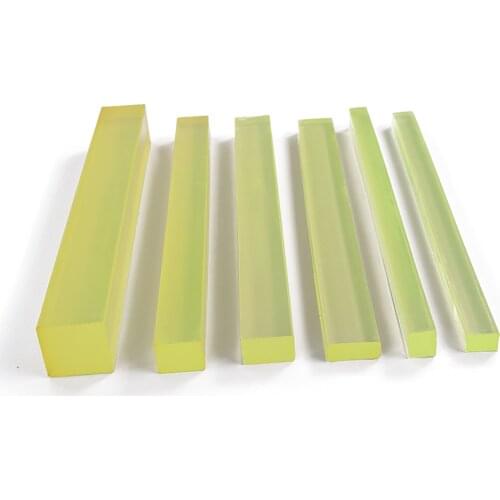 1Pcs Solid Polyurethane PU Plate Square Strip Elastic Bar Rectangular Glue Pad Stick Oil-resistant Material Thick 30-50mm