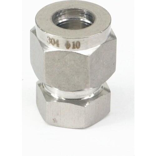 Fit Tube OD 10mm 304 Stainless Steel End Cap Pipe Plug Ferrule Pneumatic Air Connector Fitting Adapter