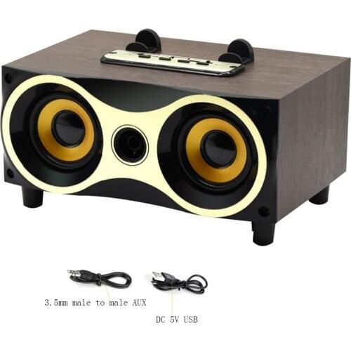 Portable Desktop Wireless Speaker Subwoofer Stereo Bluetooth Speakers Support FM Radio MP3 AUX USB For Mobile Phones TV Computer