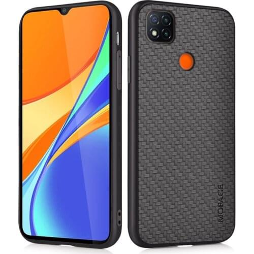 Plain Case Luxury Phone Case for Xiaomi Redmi 9C 9 C Redmi9C Soft Edge Thin Business Back Cover Coque Capa PU Leather Fundas