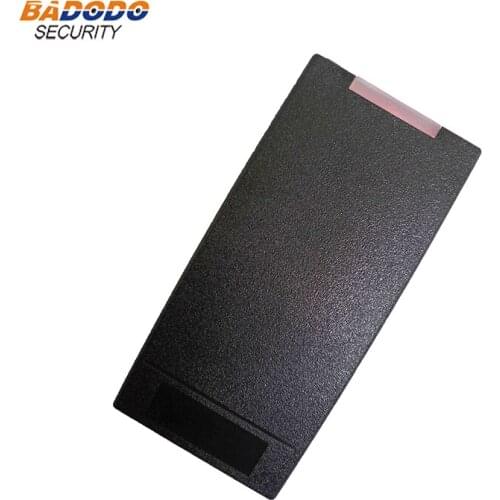 Waterproof 125KHz RFID EM / 13.56MHz MF IC card reader WG26 WG34 RS232 RS485 output communication for car parking access control