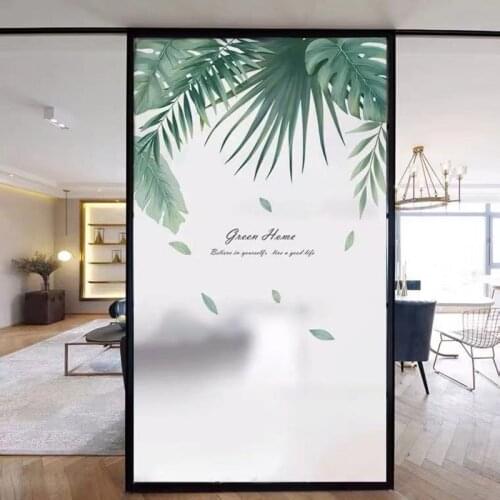 Customized Household Toilet Shading And Anti-Permeable Tickers Window Grilles Window Film Cellophane Bathroom Frosted Transluce