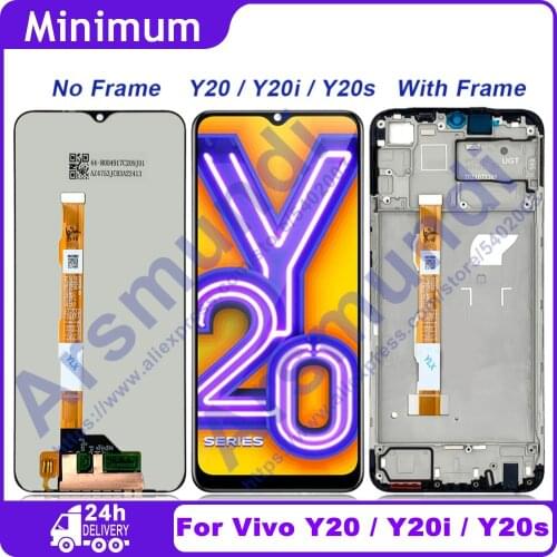 6.51" For Vivo Y20 Y20s Y20i LCD Display Touch Screen Digitizer Assembly Replacement Parts For Vivo V2029 V2027 V2032