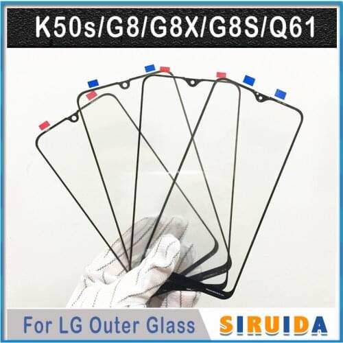 10pcs Wholesale A+ LCD Front Outer glass Lens for LG K50S K51S Screen Cracked Repairing Parts