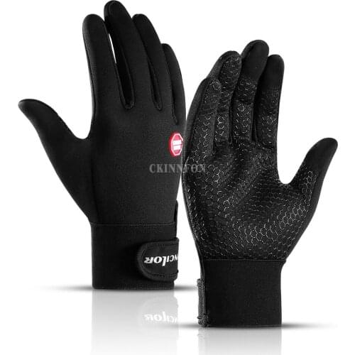 100Pcs/Lot 50Pair Car Motorcycle Bike Gloves Reflective Screen Touch Gloves Winter Men Bycicle Glove For Cold Winter Glove