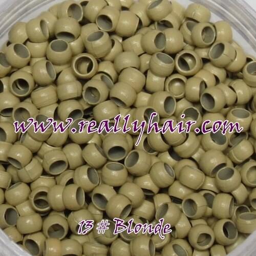 1000pcs /bottle 2.5mm Nano ring for Nano rings hair 13#Blonde