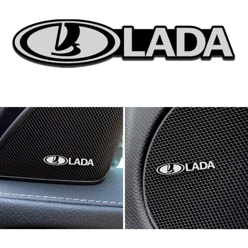 4pcs for LADA VESTA niva kalina priora granta largus vaz samara Car Speaker audio Speaker Badge stereo Emblem sticker stying