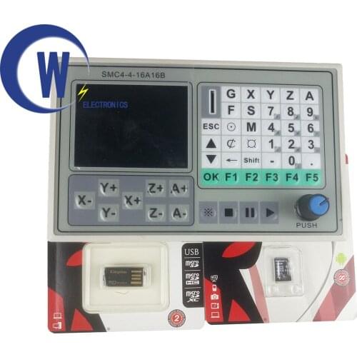 50KHZ CNC 4 Axis offline controller Breakout Board Carving Engraving Machine Control System Card SMC4-4-16A16B