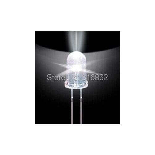 50pcs 3mm White LED light emitting diode / F3 LED White Blue Red Yellow Green Colour