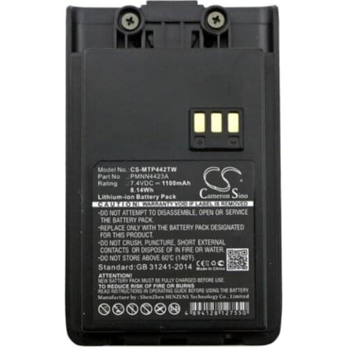 Cameron Sino 1100mAh battery for MOTOROLA Mag One Q11 Q5 Q9 VZ-9 Q11 VZ-9 PMNN4423A Two-Way Radio Battery